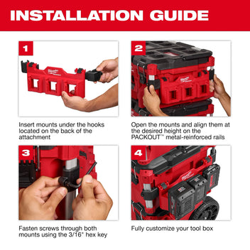 Milwaukee Tool PACKOUT Tool Box Tray Attachment
