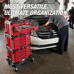 Milwaukee Tool 242 Piece 1/4 3/8 1/2 Inch Drive Metric and SAE Ratchet and Socket Set with Packout 4 Drawer Tool Box