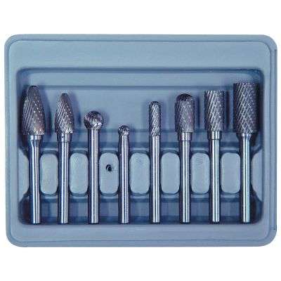 BURR SET CARBIDE DOUBLE CUT 8PC Main image
