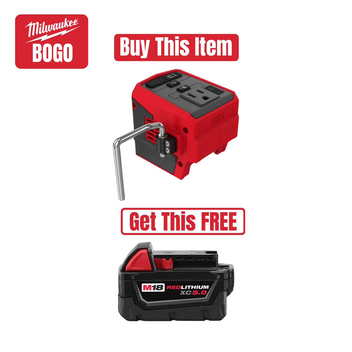 M18™ TOP-OFF™ 175W Power Supply w/ FREE Battery