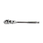GripEdge | 1/4" Drive Standard Flex Head 7/16 Hex Low Profile Dual Action Driver Ratchet