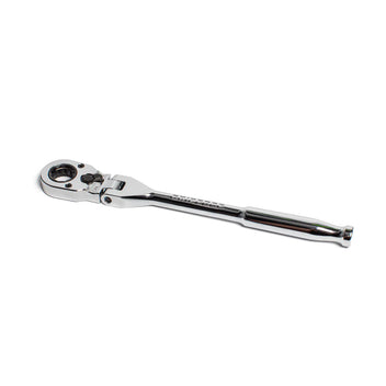 GripEdge | 1/4" Drive Standard Flex Head 7/16 Hex Low Profile Dual Action Driver Ratchet
