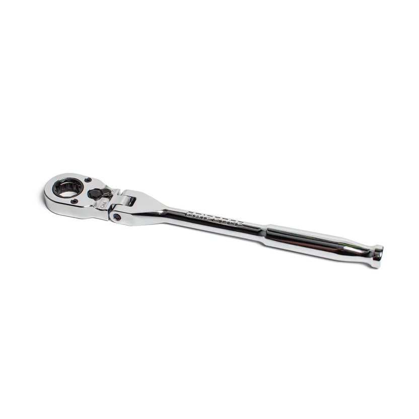 GripEdge | 1/4" Drive Standard Flex Head 7/16 Hex Low Profile Dual Action Driver Ratchet Secondary image