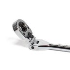 GripEdge | 1/4" Drive Standard Flex Head 7/16 Hex Low Profile Dual Action Driver Ratchet