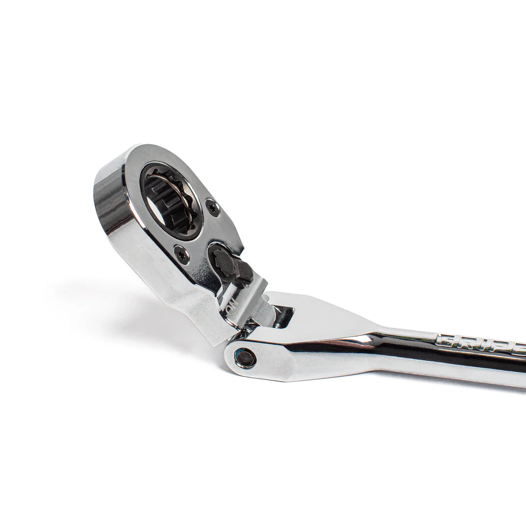 GripEdge | 1/4" Drive Standard Flex Head 7/16 Hex Low Profile Dual Action Driver Ratchet