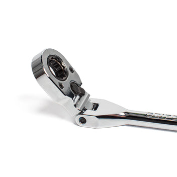 GripEdge | 1/4" Drive Standard Flex Head 7/16 Hex Low Profile Dual Action Driver Ratchet
