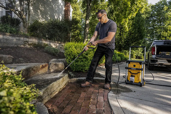 DeWalt 3000 Max PSI* 1.1 GPM 15 AMP Brushless Jobsite Electric Cold Water Pressure Washer w/ FREE 12 in. Rotating Driveway and Sidewalk Surface Cleaner Pressure Washer Attachment
