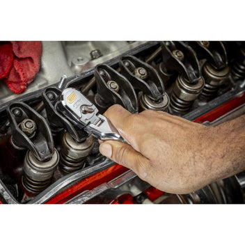 GEARWRENCH 4 Piece 1/4 Inch, 3/8 Inch, and 1/2 Inch Drive 120XP Full Polish Flex Handle Teardrop Ratchet Set
