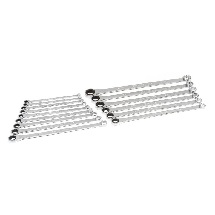 GEARWRENCH 15 Piece 72-Tooth 12 Point XL GearBox Double Box Ratcheting Metric Wrench Set