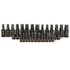 GEARWRENCH 39 Pc. 1/4", 3/8" & 1/2" Drive SAE/Metric Impact Bi-directional Hex Bit Socket Master Set