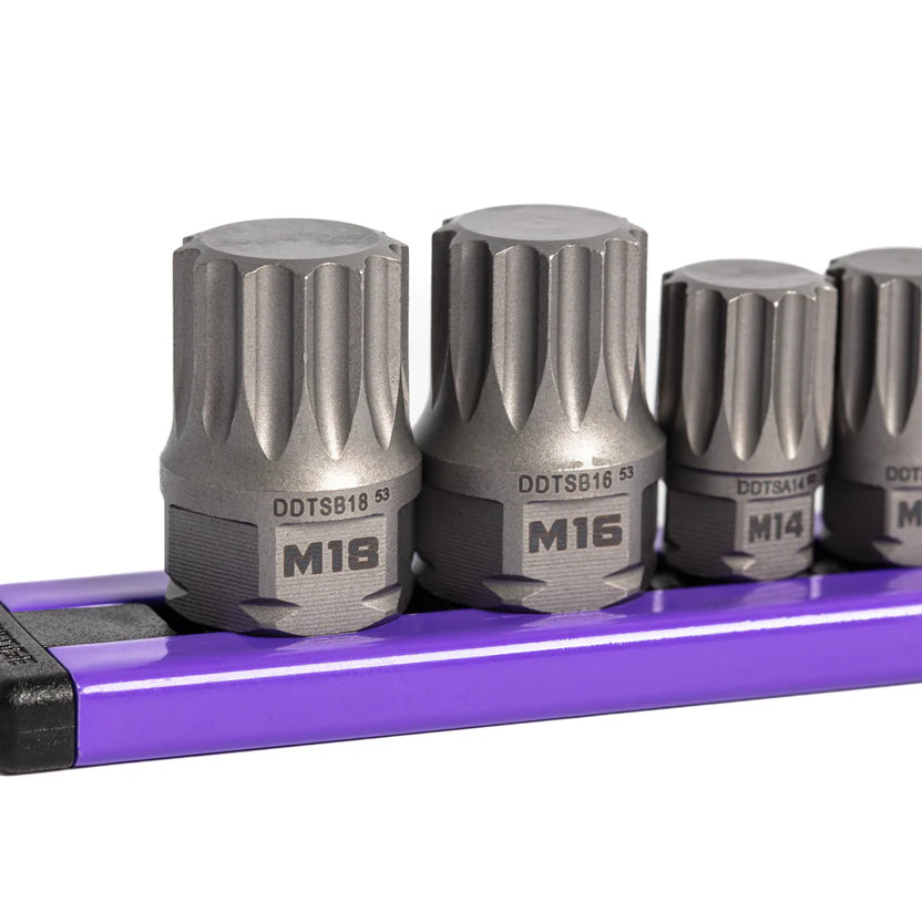 GripEdge | 12-PC 1/4 & 3/8 Drive Low Profile Triple Square Dual Action Driver Bit Set Main image