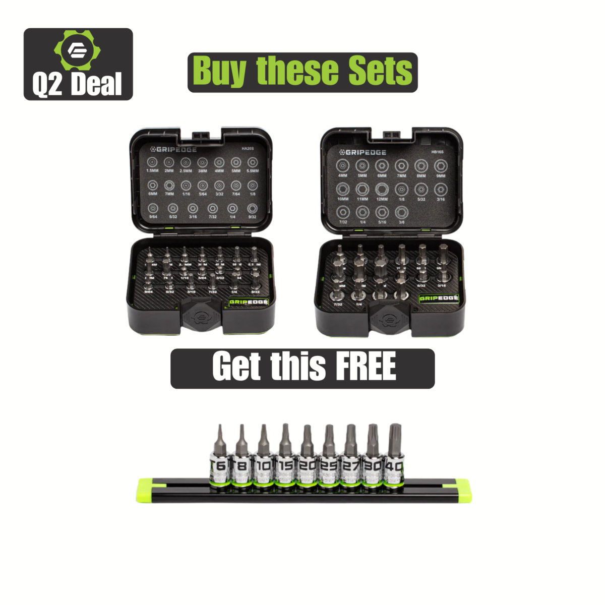 GripEdge RPT Hex & Star Driver Bundle