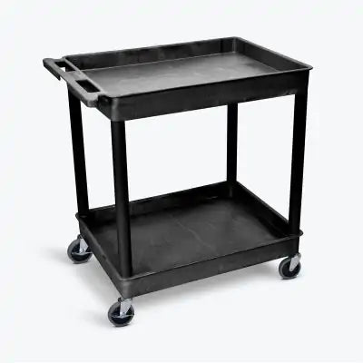 Luxor 2-Shelf Plastic Utility Cart Main image