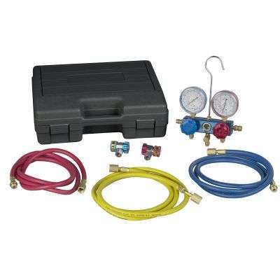 Robinair R134 aluminum manifold and hoses Main image