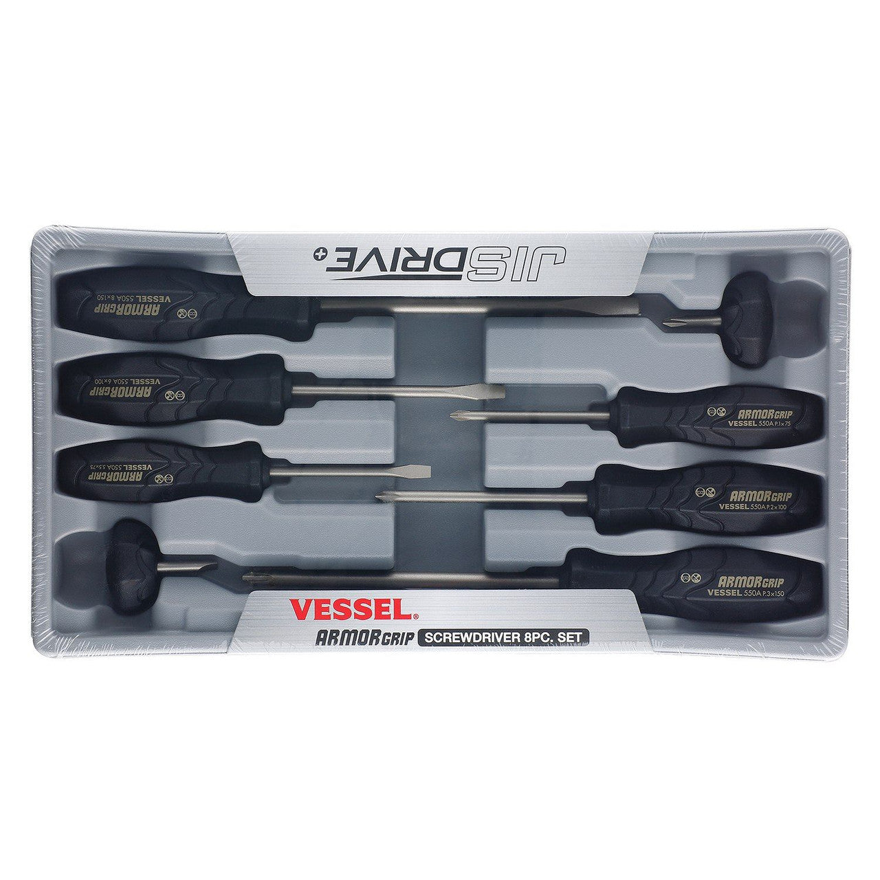Vessel 550A8PTU, Armor Grip Screwdriver Set (8PC) Main image