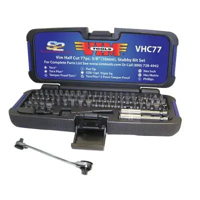 VIM Tools 77-Piece Half Cut Stubby Bit Set Main image
