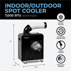 VisionAir 7,000 BTU Portable Indoor/Outdoor Spot Cooler