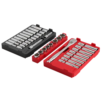 47pc 1/2" Drive Ratchet & Socket Set with PACKOUT™ Low-Profile Organizer