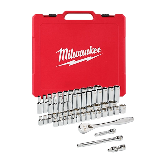3/8" Dr 56pc Ratchet & Socket Set SAE & Metric Main image