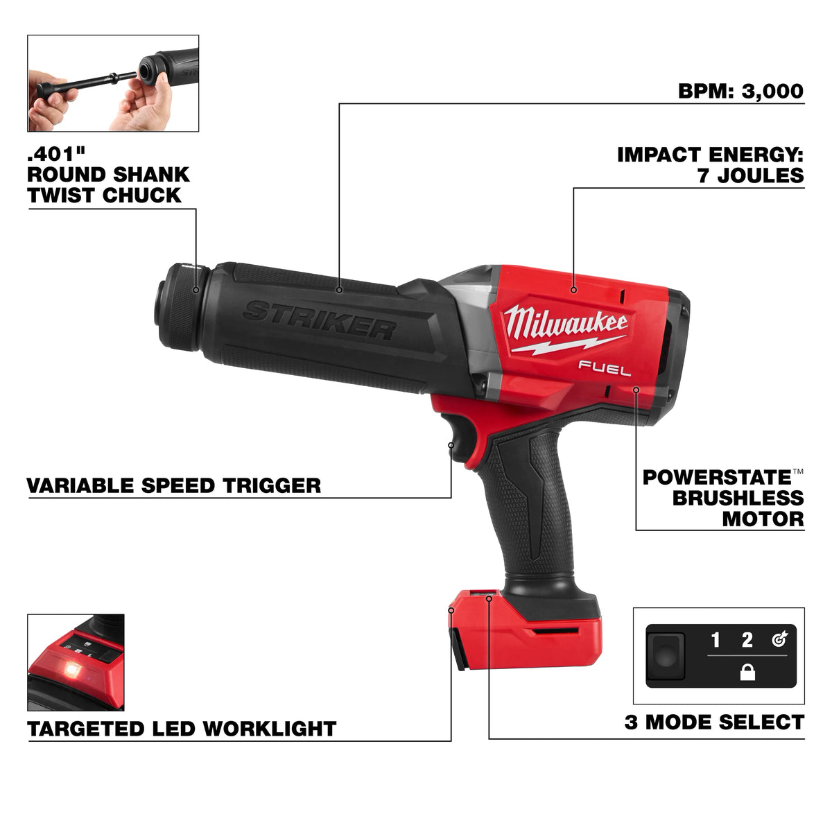 PREORDER: M18 FUEL™ STRIKER™ Hammer Chisel