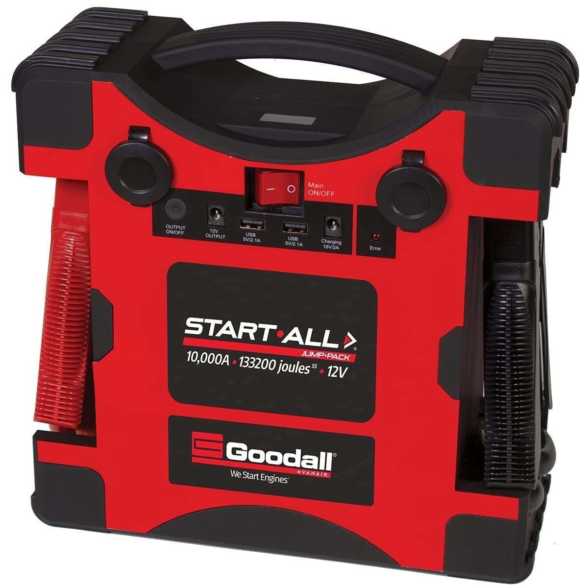 GOOD ALL START•ALL Jump Pack 10,000 Amp 133200 Joules 5S 12V
