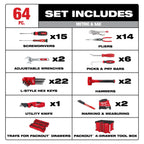 Milwaukee Tool 64pc. Hand Tool Set with PACKOUT™ 4 Drawer Tool Box
