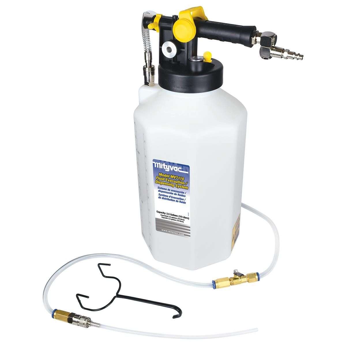 Mityvac MV7110 2.5 Gallon Fluid Evacuator/Dispenser - Evacuate, Top, Refill Reservoirs