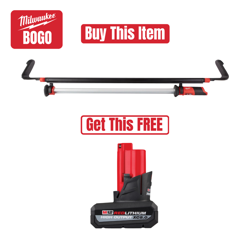 Milwaukee M12 Underhood Light w/ FREE 5.0 High Output Battery Main image
