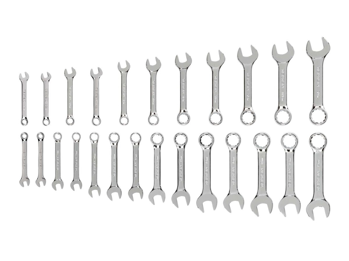 TEKTON Stubby Combination Wrench Set, 25-Piece (1/4-3/4 in., 6-19 mm) | WCB90403 Main image