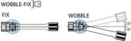 1/4 Sq. Dr. Wobble-Fix Extension Bar Set 28-250mm ABS Tray 6 pieces