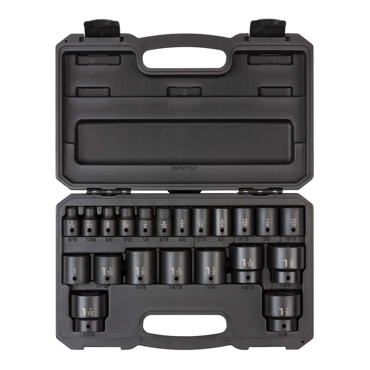 TEKTON 1/2 Inch Drive 6-Point Impact Socket Set with Case, 21-Piece (5/16 - 1-1/2 in.) | SID92302