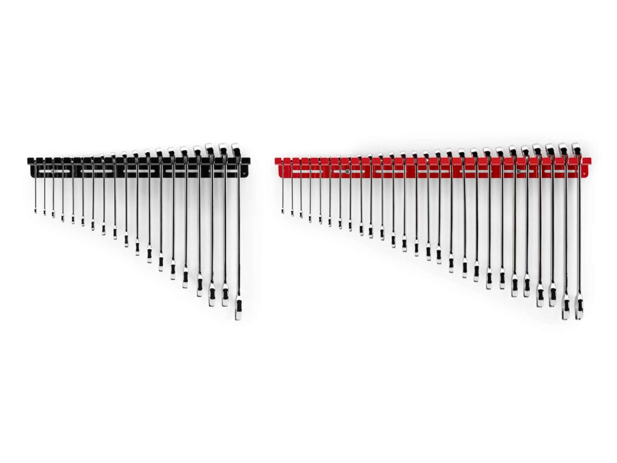 TEKTON Combination Wrench Set with Wall Hangers, 46-Piece (1/4 - 1-1/4 in., 6-32 mm) | WCB96301 Main image
