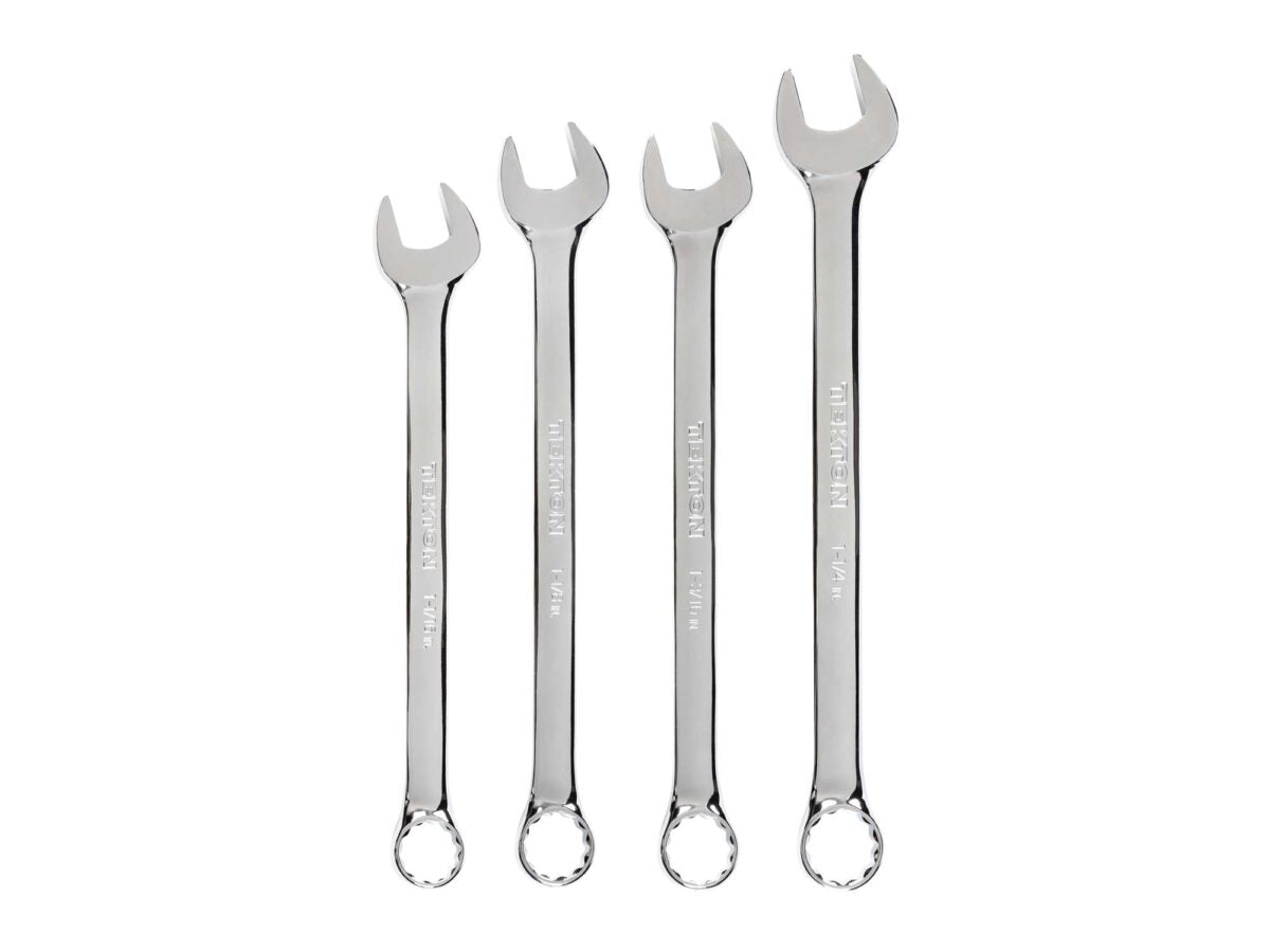 TEKTON Combination Wrench Set, 4-Piece (1-1/16 - 1-1/4 in.) | WCB90103