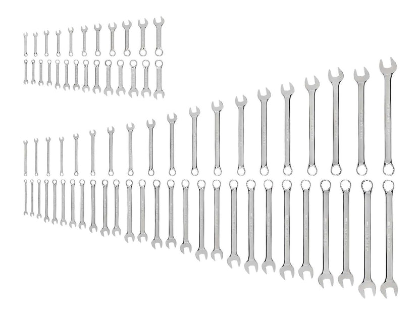 TEKTON Stubby and Standard Length Combination Wrench Set, 71-Piece (1/4 - 1-1/4 in., 6-32 mm) | WCB90904 Main image
