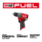 Milwaukee Tool M12 FUEL 3-Tool Combo Kit w/ FREE Cutoff Tool