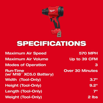 Milwaukee Tool M18 Brushless Precision Blower