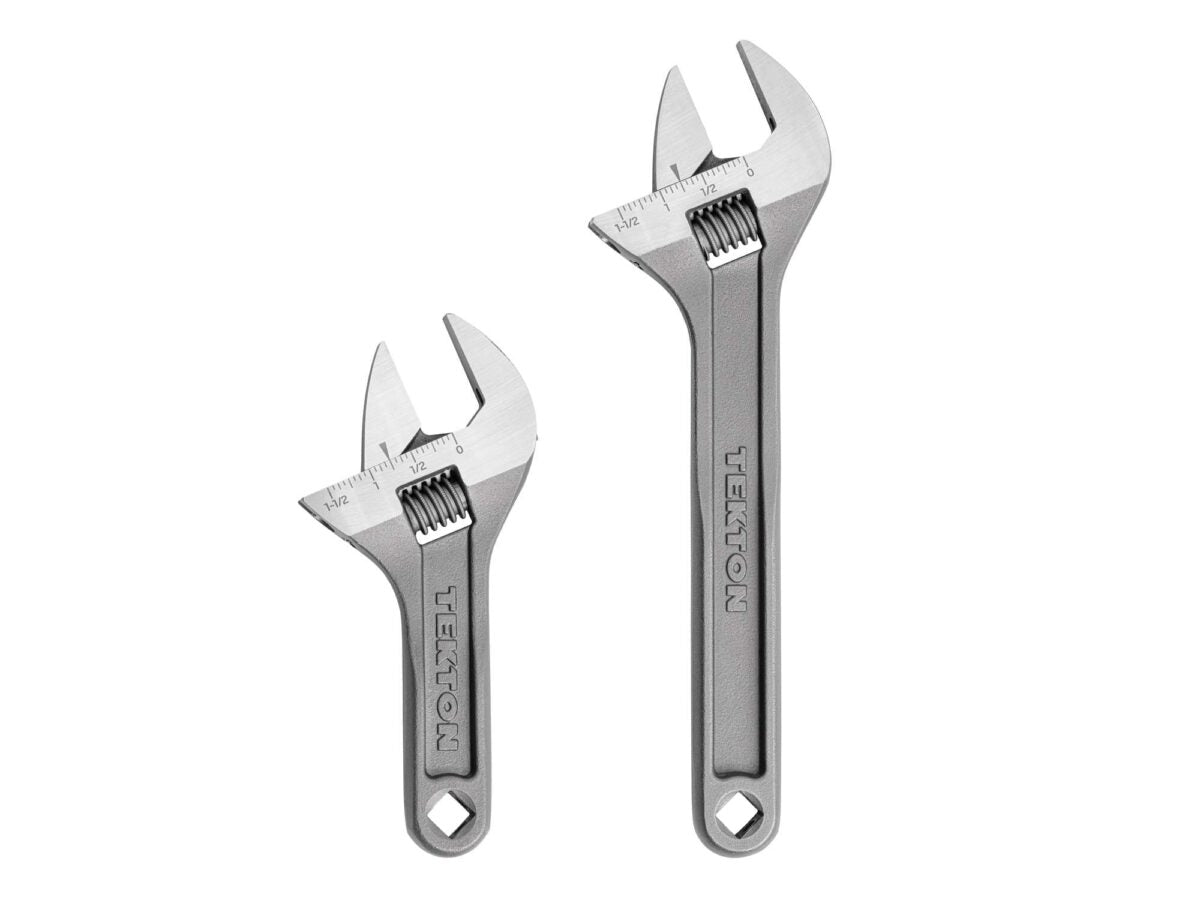 TEKTON Adjustable Wrench Set, 2-Piece (6, 9 in.) - 1-1/2 in. Jaw Capacity | WSA90000 Main image
