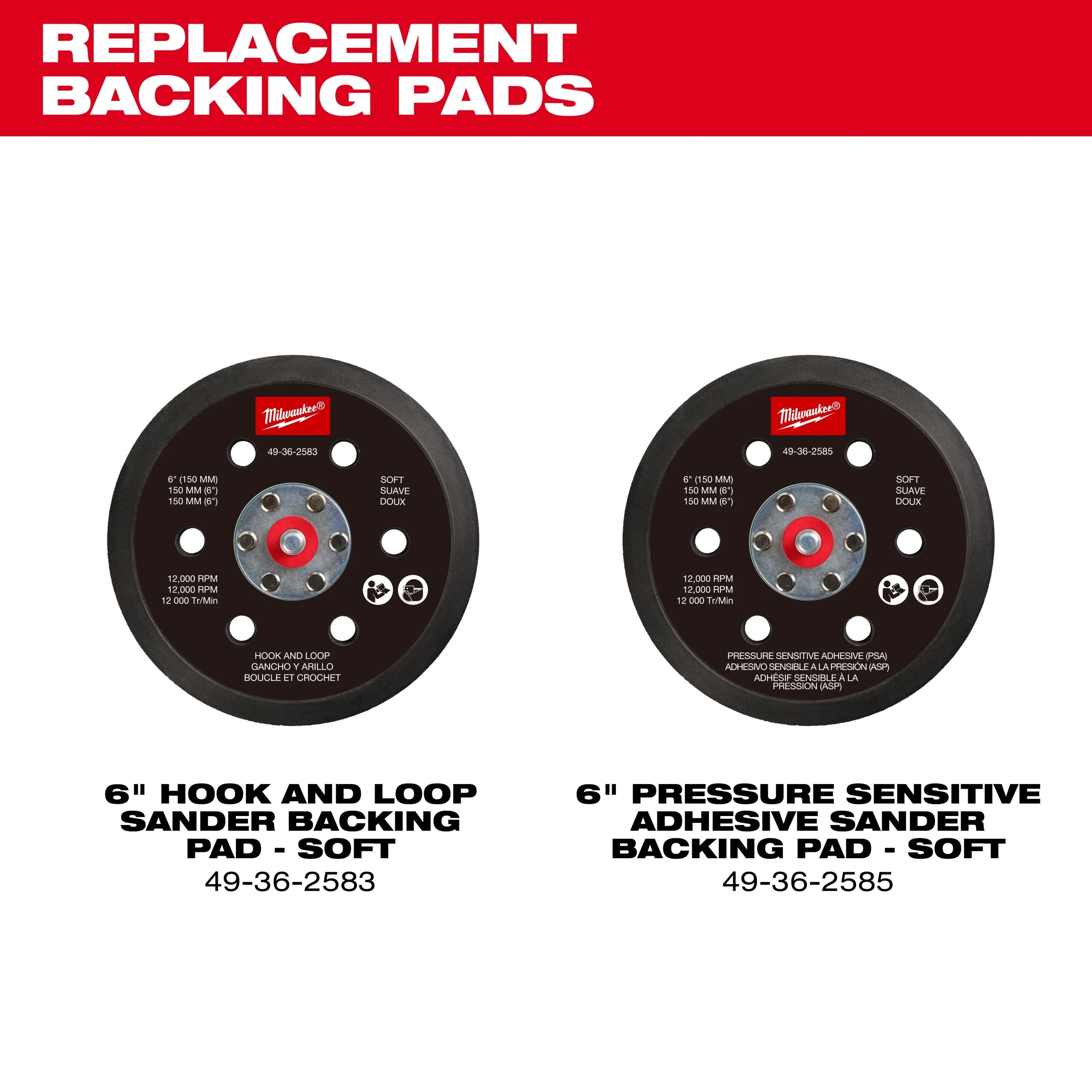 Milwaukee Tool Milwaukee Tool M12 FUEL 12V Lithium-Ion Brushless Cordless 6 Inch Random Orbital Sander 3/32 Inch Kit