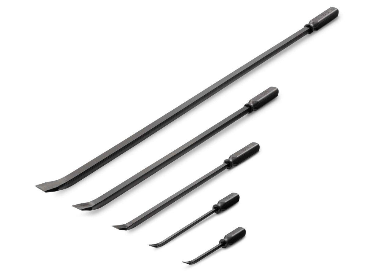 TEKTON Angled End Handled Pry Bar Set, 5-Piece (12, 17, 25, 36, 45 in.) | LSQ90505