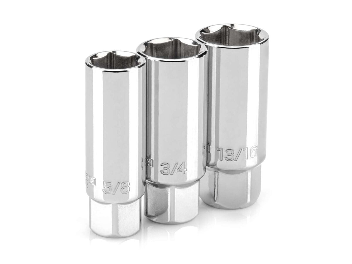 TEKTON 3/8 Inch Drive Spark Plug Socket Set, 3-Piece (5/8, 3/4, 13/16 in.) | SHD91003 Main image