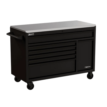 Homak Manufacturing Homak 54" TECH Workstation w/Power Tool Drawer and Stainless Steel Top