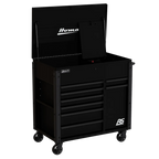 Homak Manufacturing 44" 8-Drawer Service Cart w/power Tool Holder Drawer