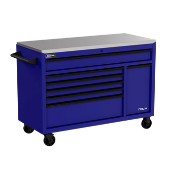 Homak Manufacturing Homak 54" TECH Workstation w/Power Tool Drawer and Stainless Steel Top