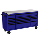 Homak Manufacturing 72 Inch RS Pro Roller Cabinet Stainless Steel Top