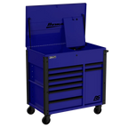 Homak Manufacturing 44" 8-Drawer Service Cart w/power Tool Holder Drawer