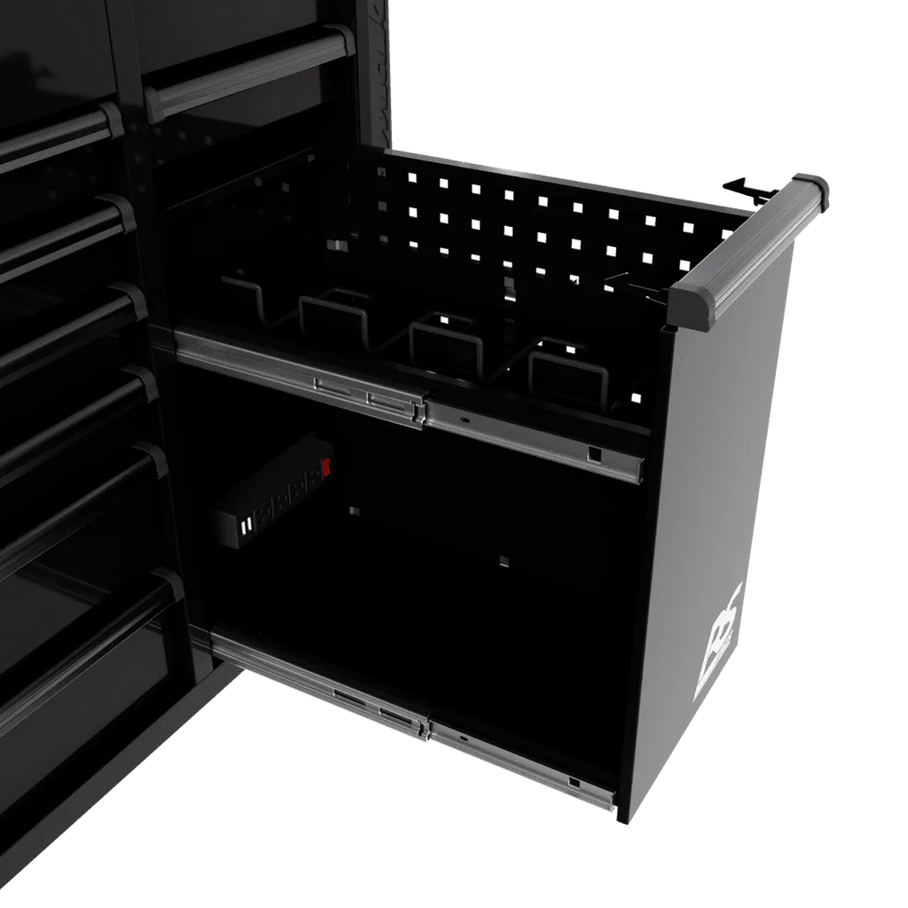 Homak Manufacturing 44" 8-Drawer Service Cart w/power Tool Holder Drawer