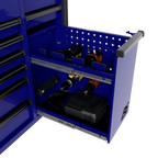 Homak Manufacturing 44" 8-Drawer Service Cart w/power Tool Holder Drawer