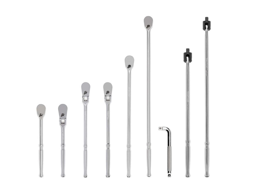 TEKTON 1/2 Inch Drive Ratchet, L-Handle, and Breaker Bar Set (9-Piece) | SDR99203 Main image