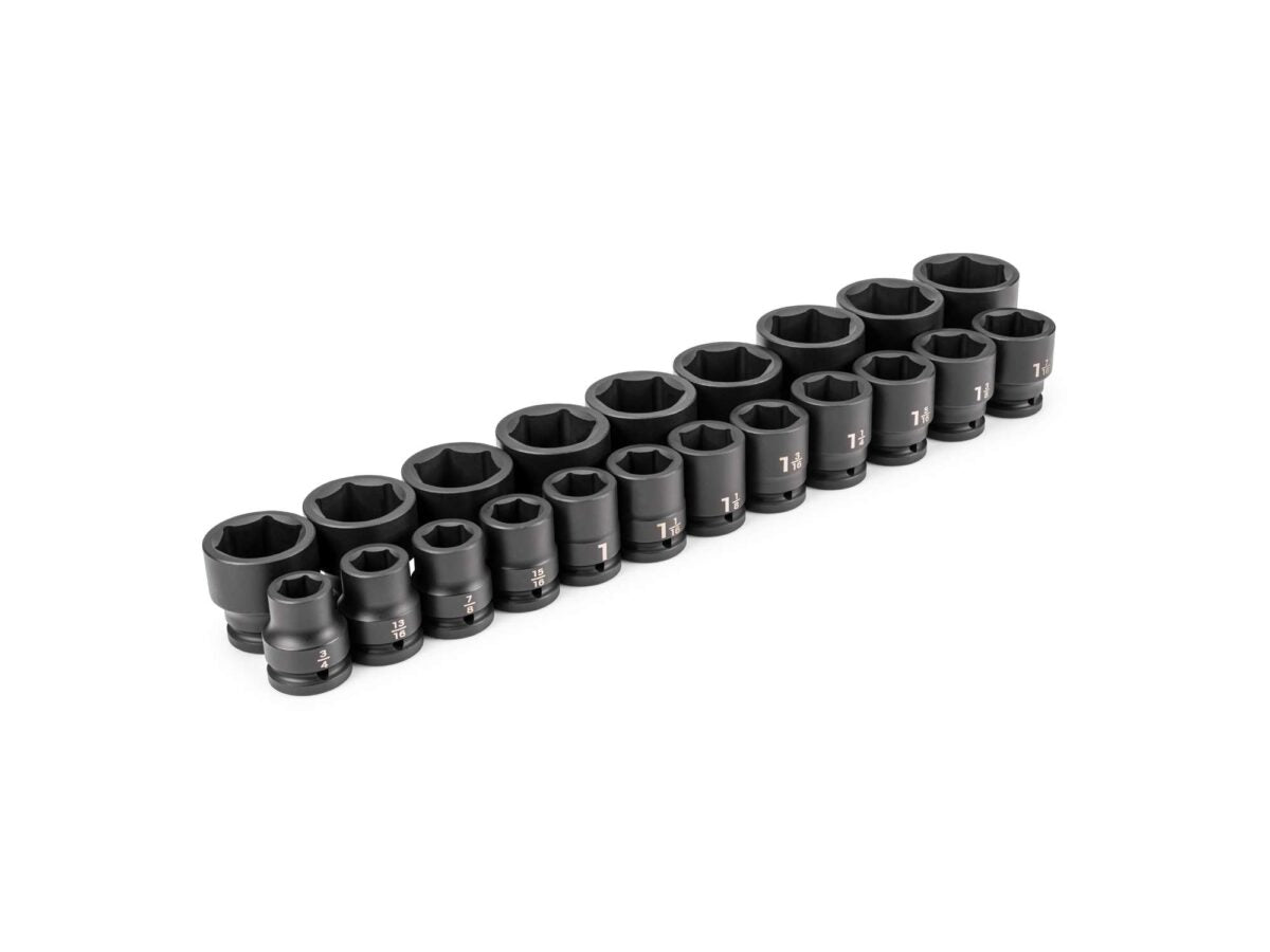 TEKTON 3/4 Inch Drive 6-Point Impact Socket Set, 21-Piece (3/4-2 in.) | SID93001 Main image