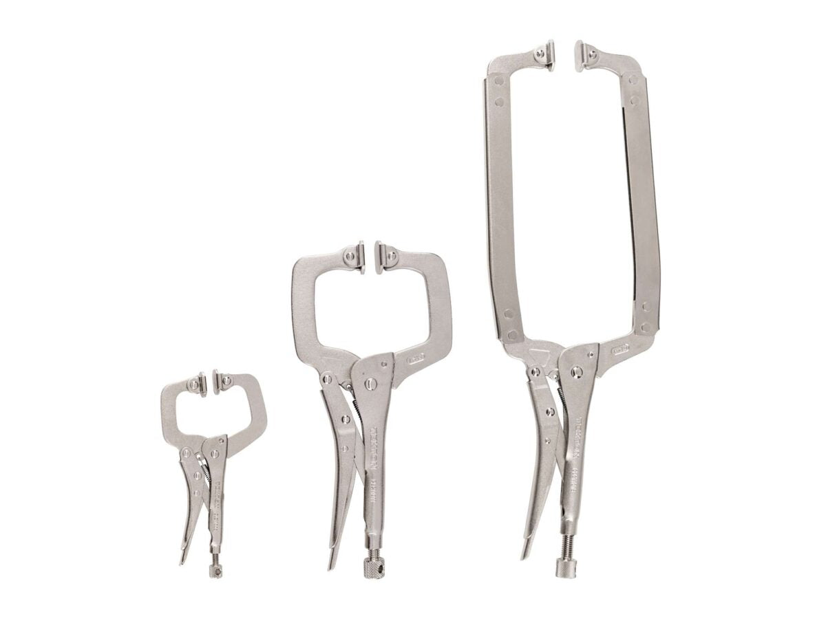 TEKTON Swivel Pad Locking C-Clamp Set (3-Piece) | CLC91102 Main image